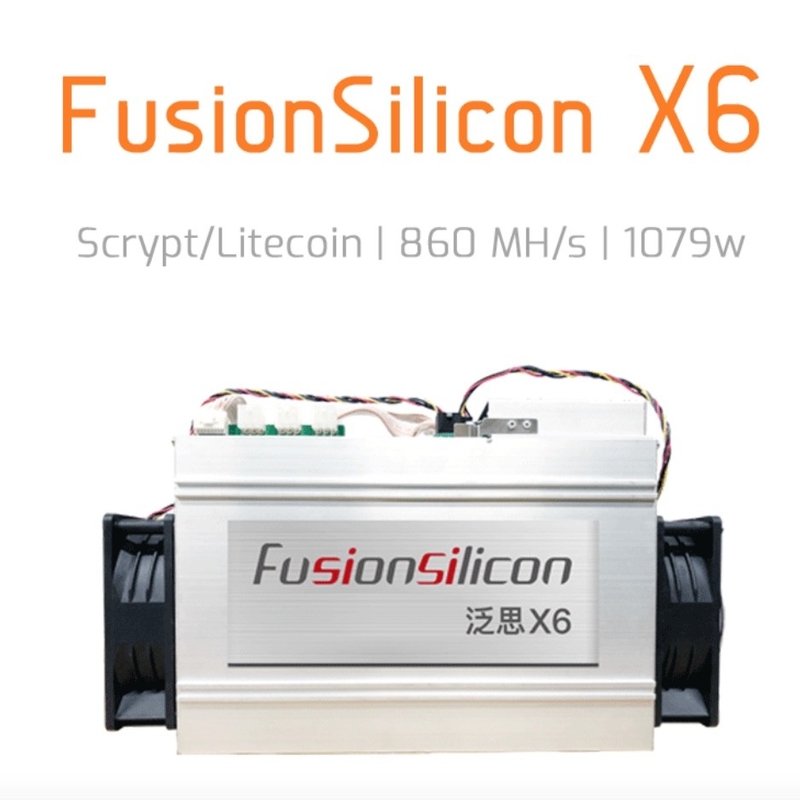 72db Fusionsilicon X6 + Litecoin Miner Asic 23.8GH / S 1450W